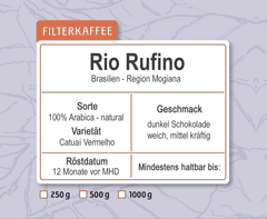 Filterkaffee Rio RUFINO