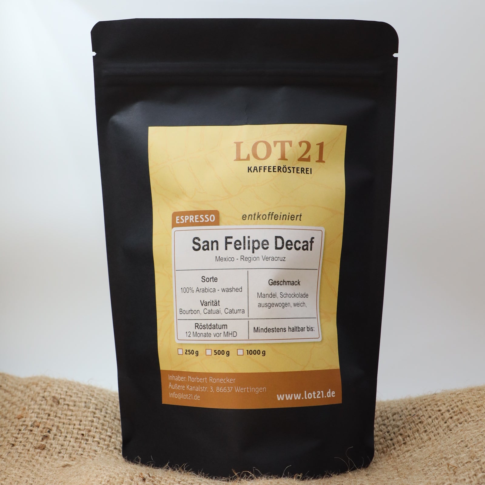 DECAF SAN FELIPE - entkoffeiniert