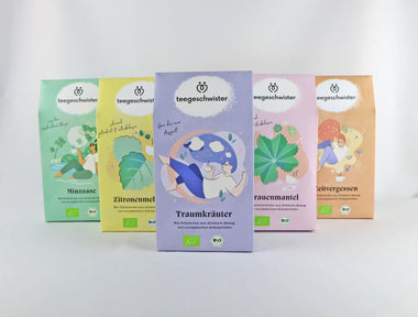 Verschiedene Bio Teesorten