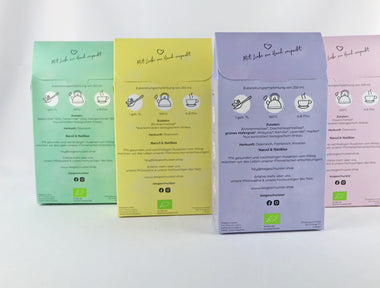 Verschiedene Bio Teesorten