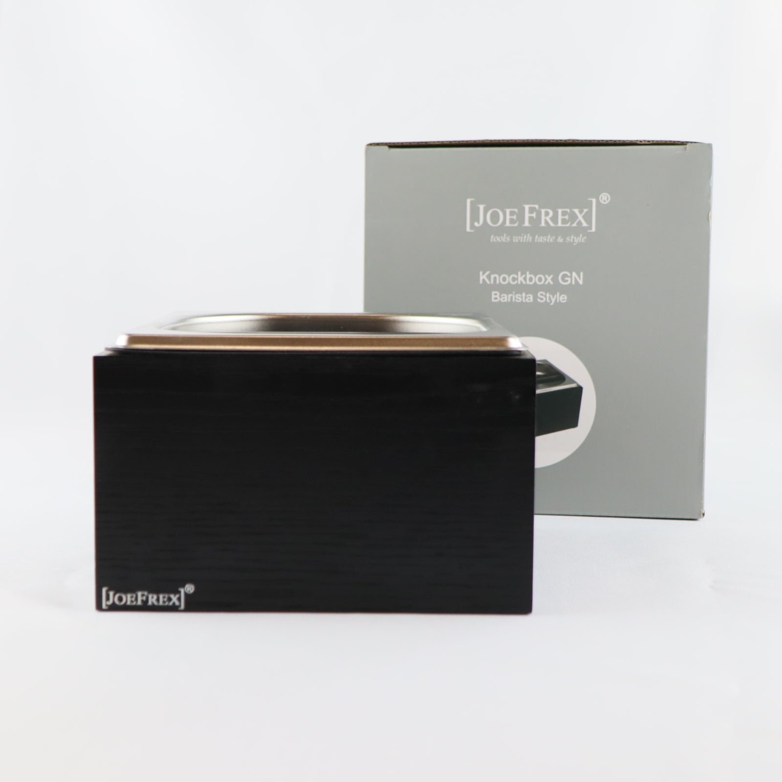 Abschlagbehälter Holz Schwarz - Knockbox GN