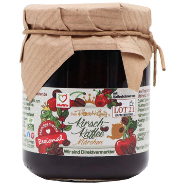 Fruchtaufstrich Marmelade Frucht und Kaffee