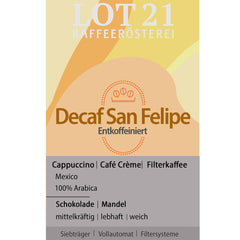 DECAF SAN FELIPE - entkoffeiniert