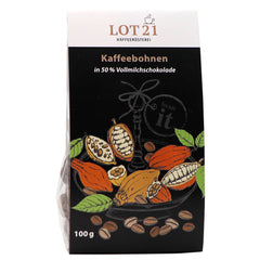 Schokolierde Kaffeebohnen